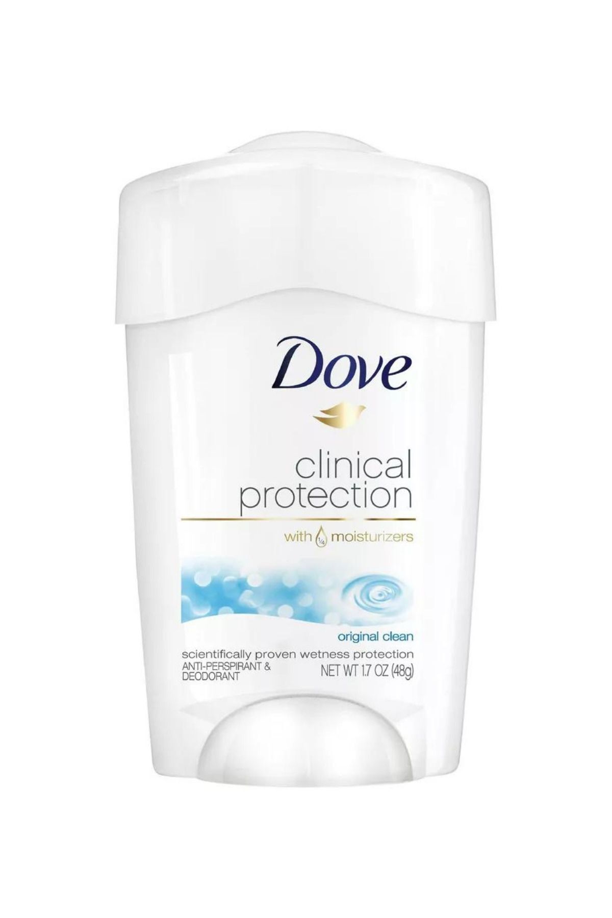 Dove Clinial Protection With 1/4 Moisturizers Orginal Clean Antiperspirant 48Hr Kadın Deodorant 48 gr