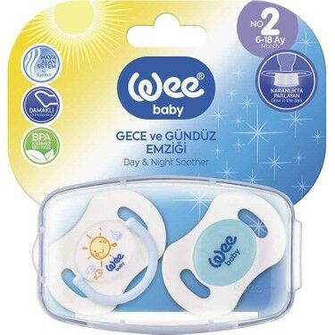 Wee Baby 153 Gece Gündüz Emziği No: 2 - Mavi