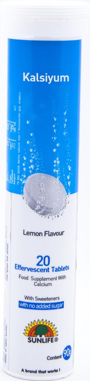 SUNLIFE CALCIUM 20 EFFERVESAN TABLET