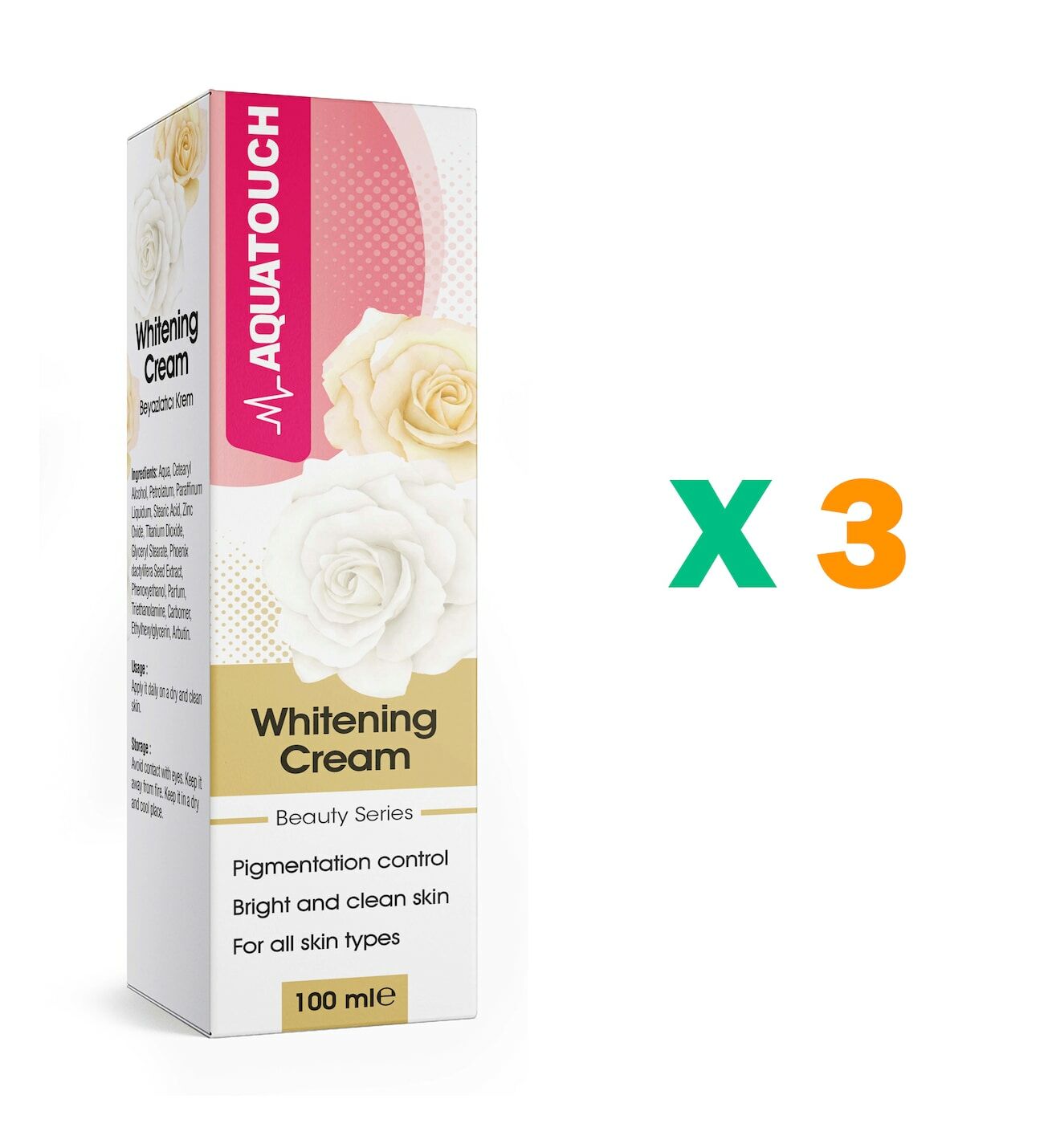 Aqua Touch Beyazlaştırıcı Krem 100 ml - 3 Adet