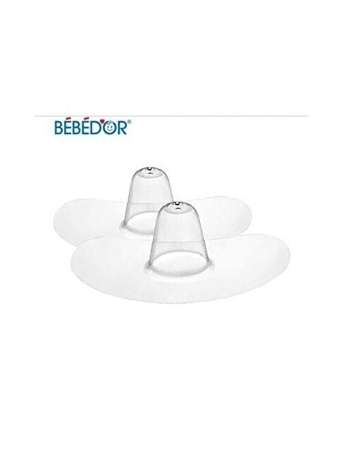 Bebedor Silikon Göğüs Koruyucu Beyaz 2'li