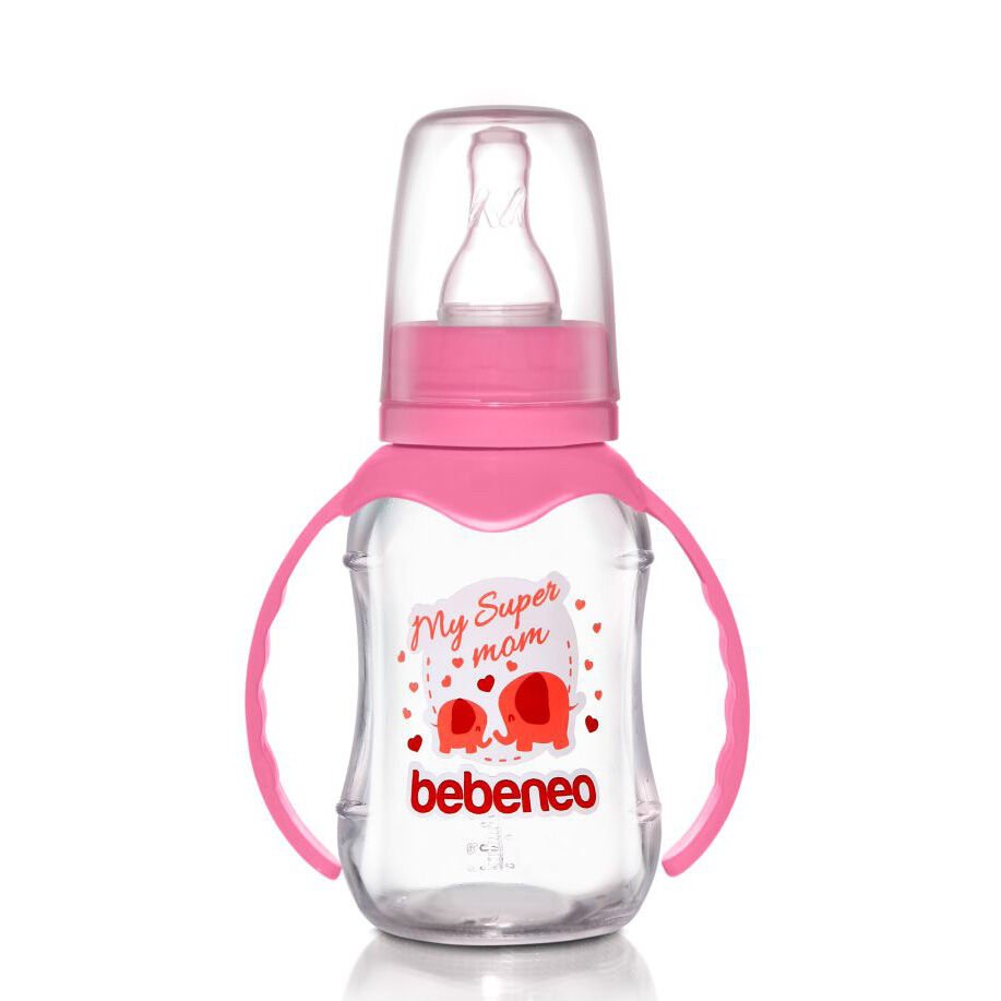 Bebeneo 1455 Kulplu Cam Biberon 120 ml