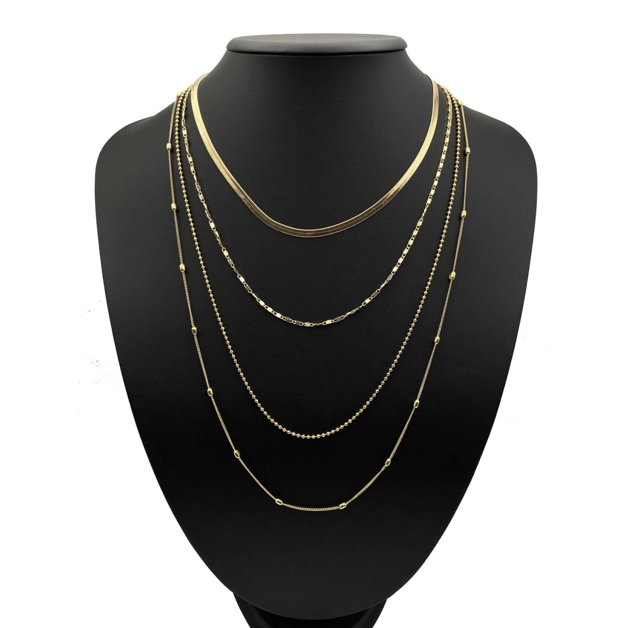 Chn-0140-83 Kombin Kolye Gold