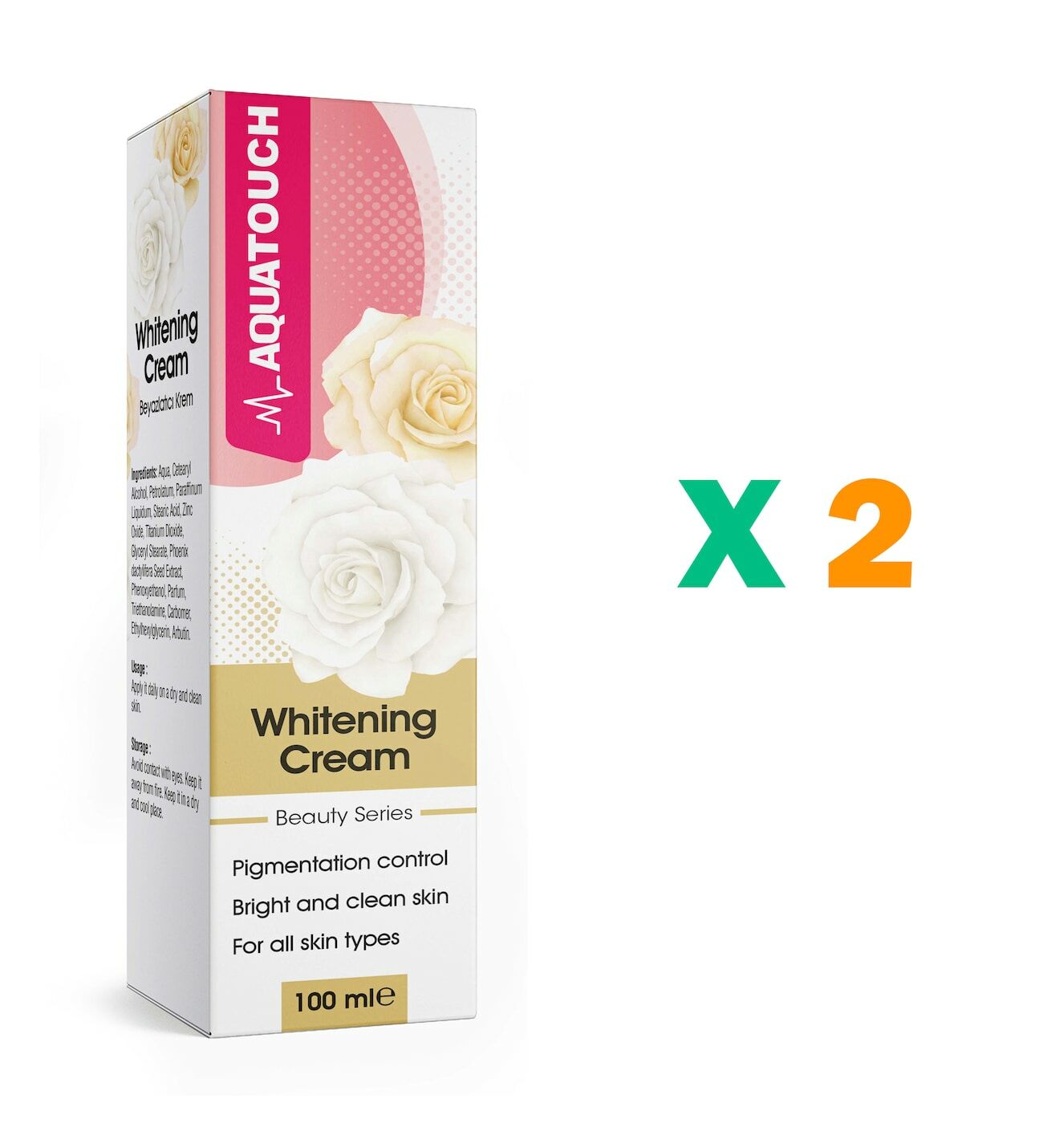 Aqua Touch Beyazlaştırıcı Krem 100 ml - 2 Adet
