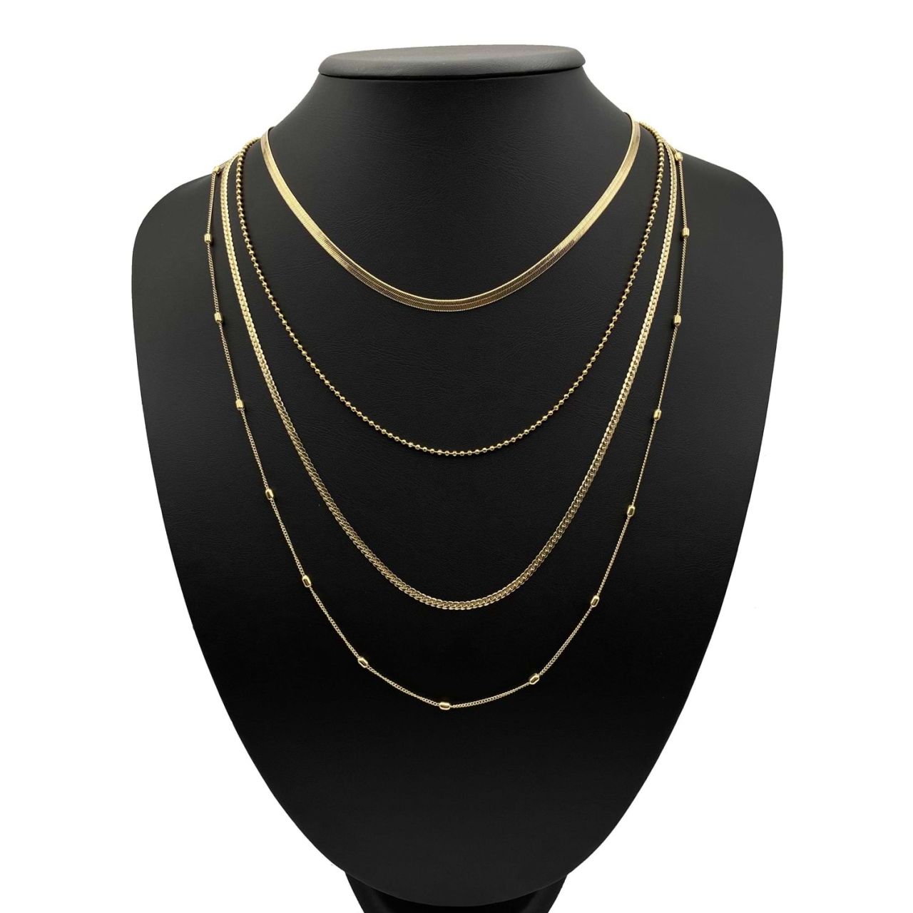 Chn-0140-55 Kombin Kolye Gold