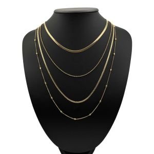 Chn-0140-55 Kombin Kolye Gold