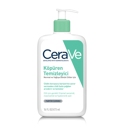 Cerave Normal Ve Yağlı Ciltler İçin Köpüren Temizleyici 473 ml - 200 TL İndirim Etiketli