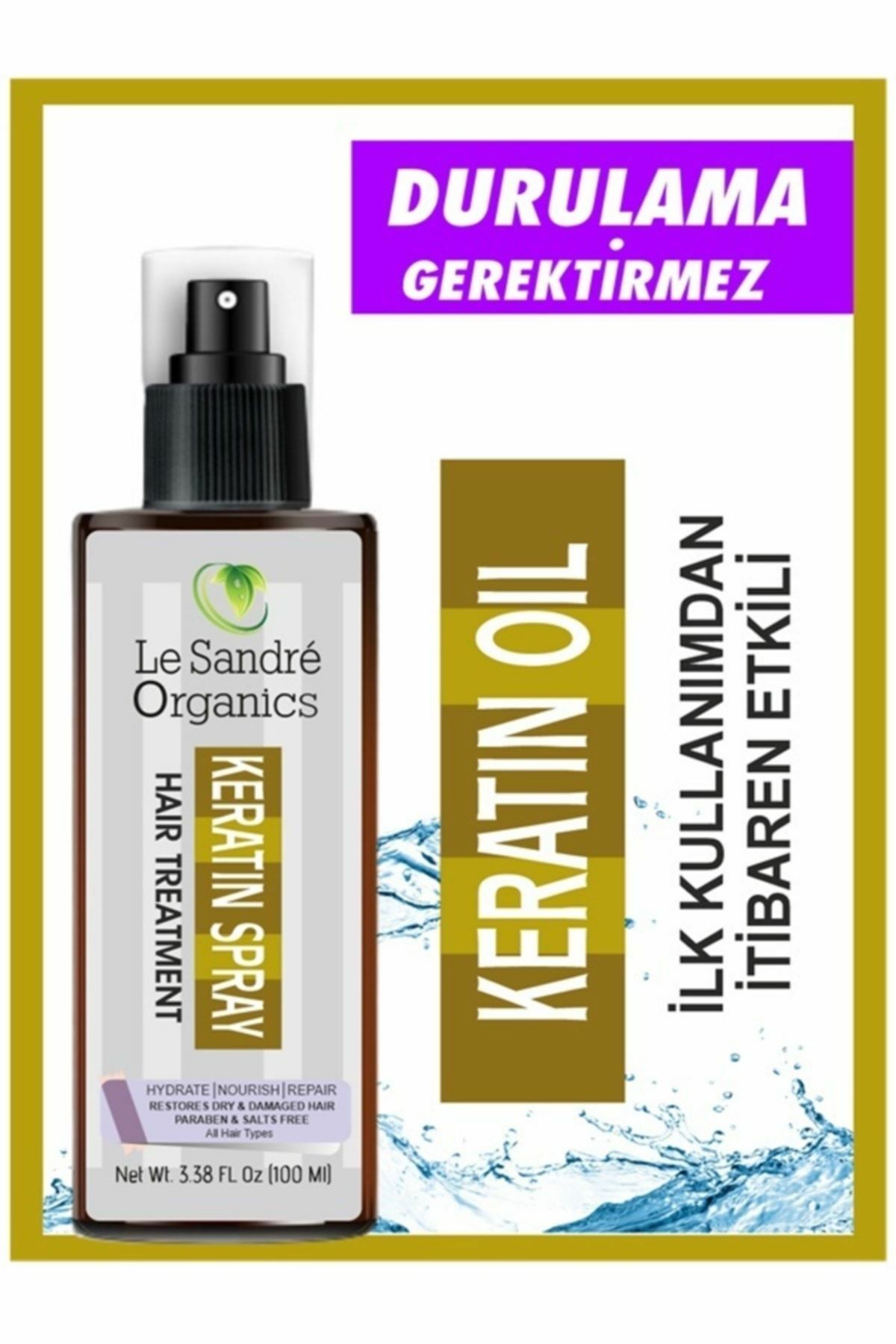 Le Sandre Organicss Aşırı Yıpranmış Saçlar İçin Keratin Bakım Yağı 100 ml