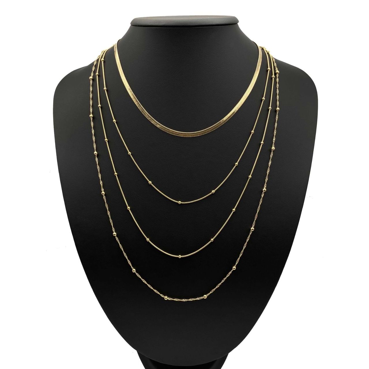 Chn-0140-53 Kombin Kolye Gold