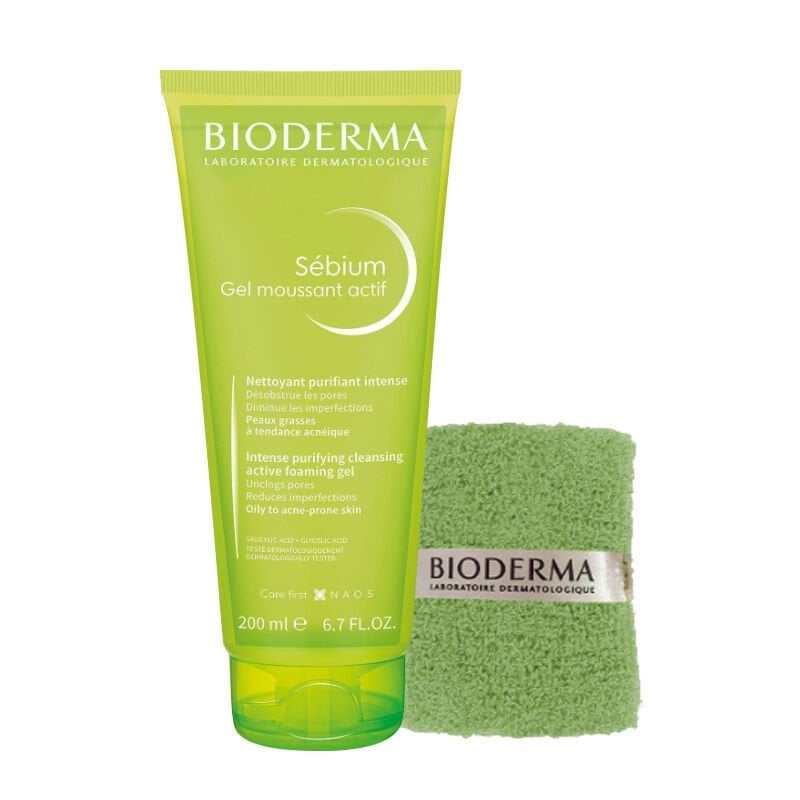 Bioderma Sebium Gel Active 200 ml + Bilek Havlusu Hediyeli