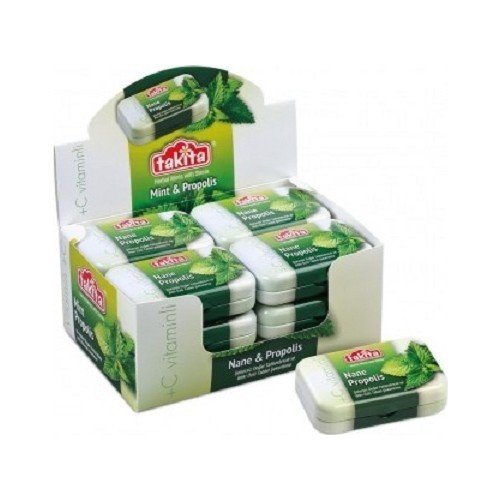 TAKİTA - BİTKİ ŞEKERİ NANE & PROPOLİS 12 li paket