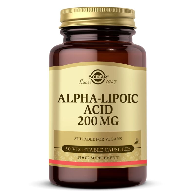 SOLGAR ALPHA LIPOIC ACID 200 MG 50 CAP.