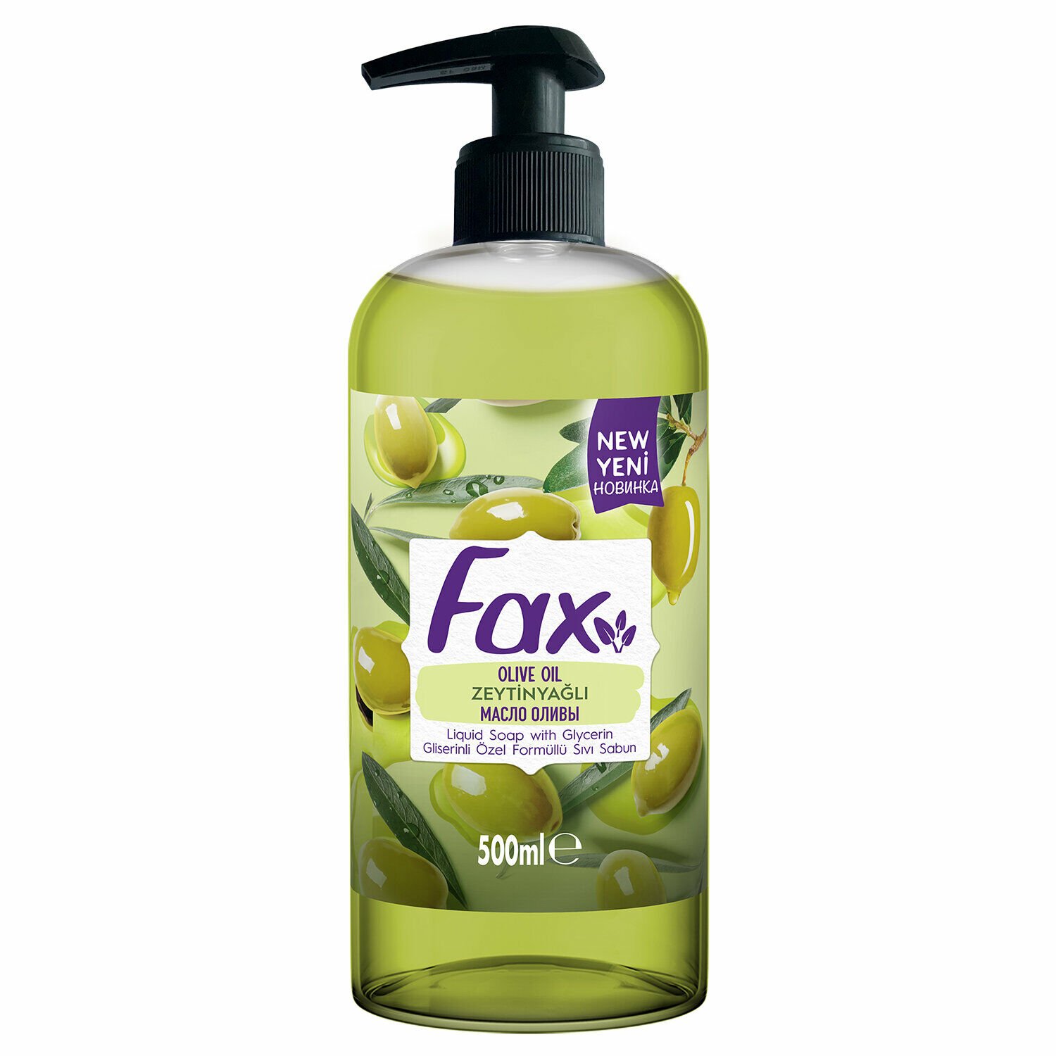 Fax Gliserinli Sıvı Sabun Zeytin Yağlı 500 ml