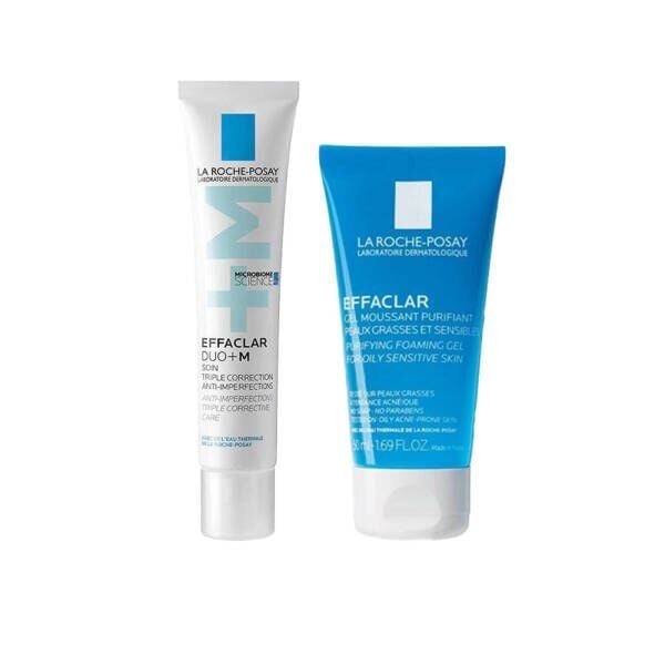 La Roche Posay Effaclar Duo+M Bakım Kremi 15 ml + Effaclar Gel Moussant Purifant 50 ml