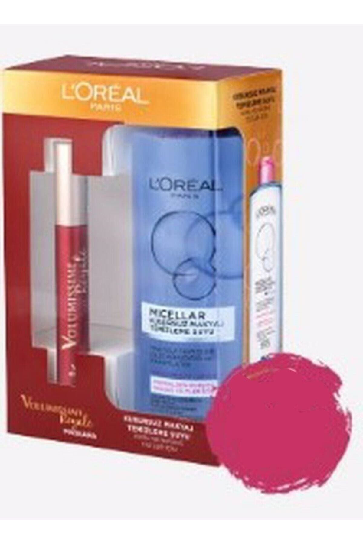 L'Oreal Paris Micellar Normal Ciltler İçin Makyaj Temizleme Suyu 400 ml + Volumissime Royale Maskara