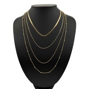 Chn-0140-127 Kombin Kolye Gold