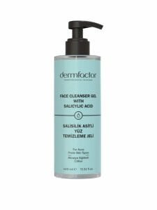 Dermfactor Salisilik Asitli Yüz Temizleme Jeli Akneye Eğilimli Ciltler 400 ml