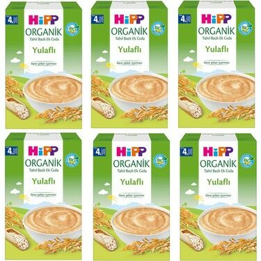 Hipp Organik Yulaflı Kaşık Maması 200 gr 6'lı Paket