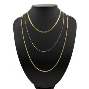 Chn-0140-107 Kombin Kolye Gold