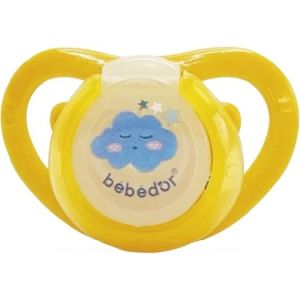 Bebedor 181 Air Serisi Fosforlu Damaklı Emzik  0-6 Ay No: 1 - Sarı