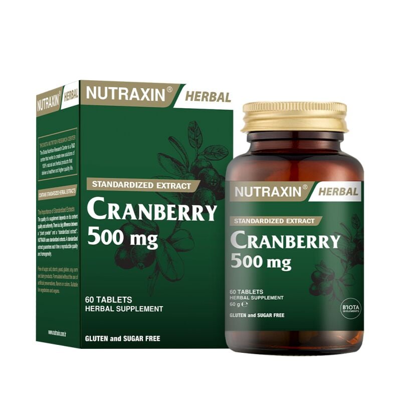 NUTRAXIN CRANBERRY 500 MG 60 TABLET