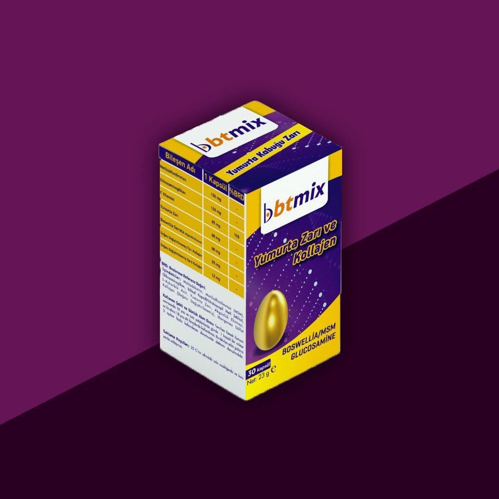 Btmix Yumurta Kabuğu+ MSM 30 Kapsül