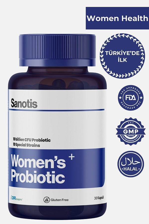 Sanotis Probiotics For Women Kadınlar İçin Probiyotik Mikroorganizma 30 Kapsül