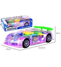Torutoys Işıklı ve Müzikli Şeffaf Çarp Dön Araba