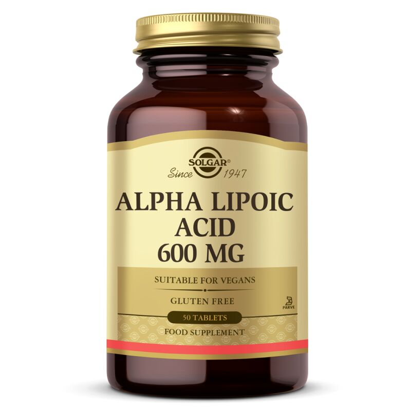 SOLGAR ALPHA LIPOIC ACID 600 MG 50 TAB.