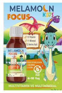 Melamoon Kids Focus Multivitamin & Mineral Fosfotidilserin Şurup 150 ml