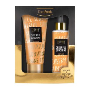 DeepFresh Cheerful Sunshine Kutulu Hediye Seti - Vücut Spreyi 200 ml + Vücut Losyonu 200 ml