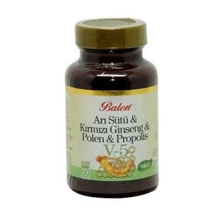 Balen Arı Sütü & Kırmızı Ginseng & Polen & Propolis 1015 mg 60 Tablet