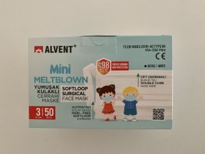 Maske Cocuk Alvent 3Kat 50Lı