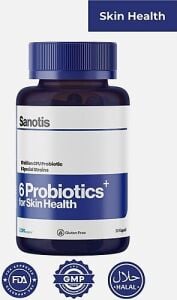 Sanotis 6 Type Probiotics For Skin Health Cilt Sağlığı İçin Probiyotik 30 Kapsül