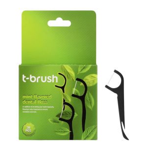 T-Brush Nane Tadı İçerikli Kürdanlı Diş İpi - 30 Adet