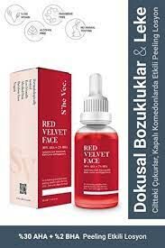 She Vec Red Velvet Face Derin Eksfoliasyon Sağlayan Anti Aging Etkili Peeling Losyon 30 ml