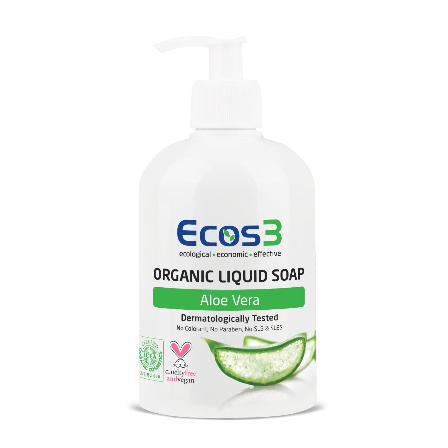 Ecos3 Organik Aloe Vera Sıvı Sabun 500 ml