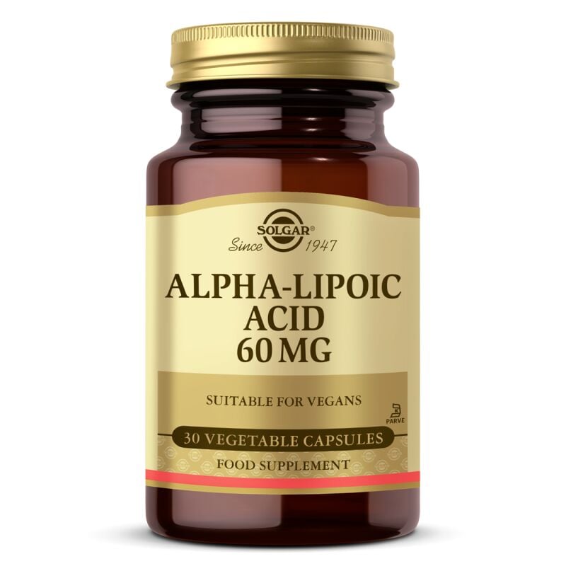 SOLGAR ALPHA LIPOIC ACID 60 MG 30 CAP.