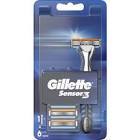 Gillette Sensor3 Tıraş Makinesi + Yedek Tıraş Bıçağı 6'lı