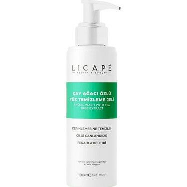 Licape Çay Ağacı Özlü Yüz Temizleme Jeli 1000 ml