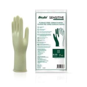 Beybi Sensitive Pudrasız Steril Cerrahi Eldiven No:7,5