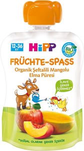 Hipp Organik Şeftali Mango Elma Püresi 90 gr