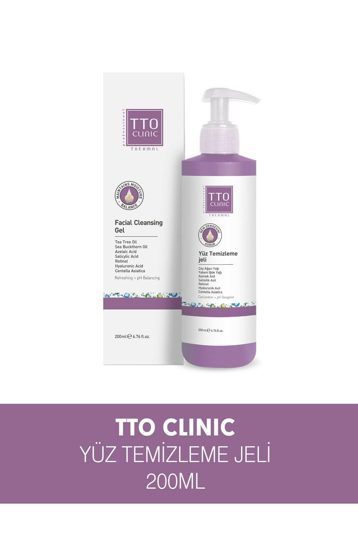 TTO Clinic Yüz Temizleme Jeli 200 ml