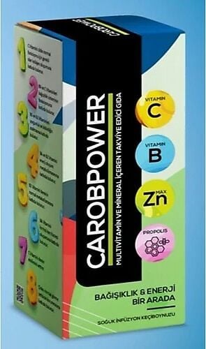 Carobpower Multivitamin ve Mineral İçeren Takviye Edici Gıda 125 ml