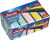 Vileda Rainbow Bulaşık Süngeri 5'li