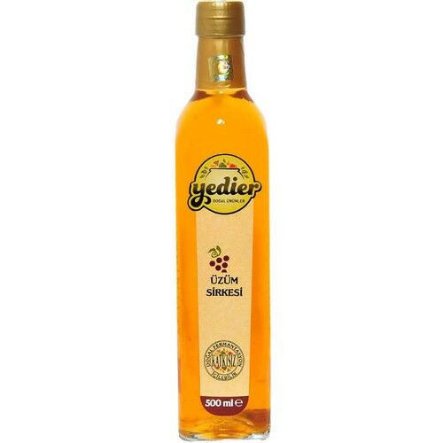 Yedier Doğal Fermantasyon Alıç Sirkesi Cam Şişe 500 ml
