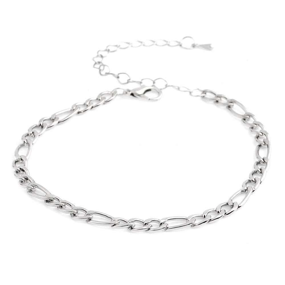 Chn-0193-14 Rodyum Bileklik Gümüş