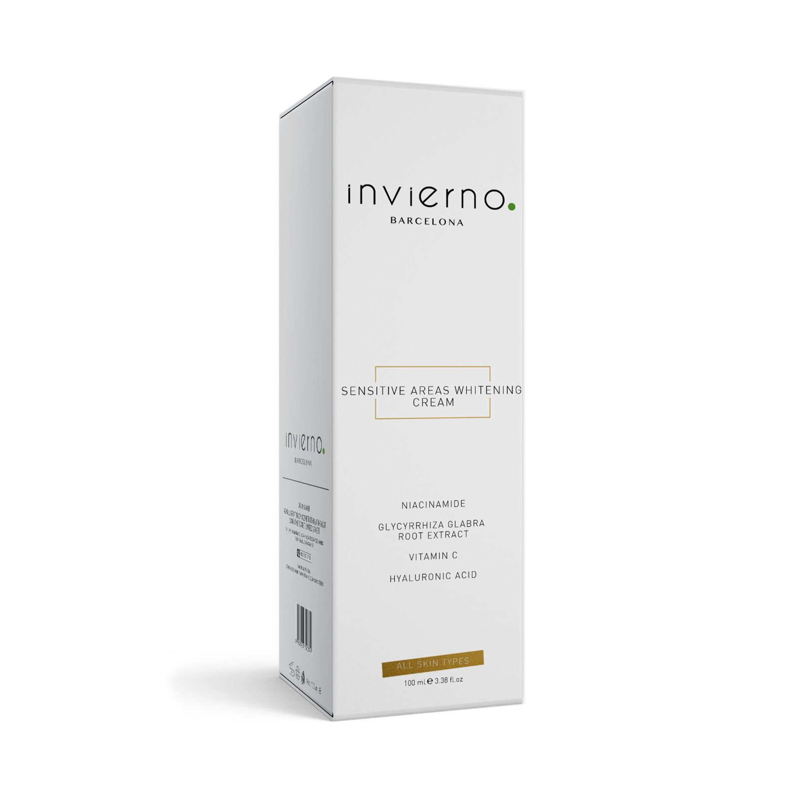 Invierno Sensitive Areas Whitening Cream Bölgesel Kararma Karşıtı Krem 100 ml