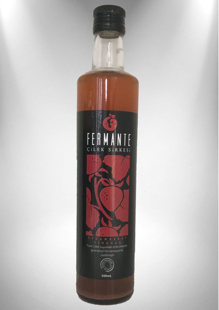 Doğal Çilek Sirkesi - 500 ml