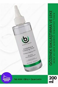 Beauty Unique Exfoliating and Clarifying Toner AHA ve BHA İçeren Yenileyici Peeling Tonik 200 ml